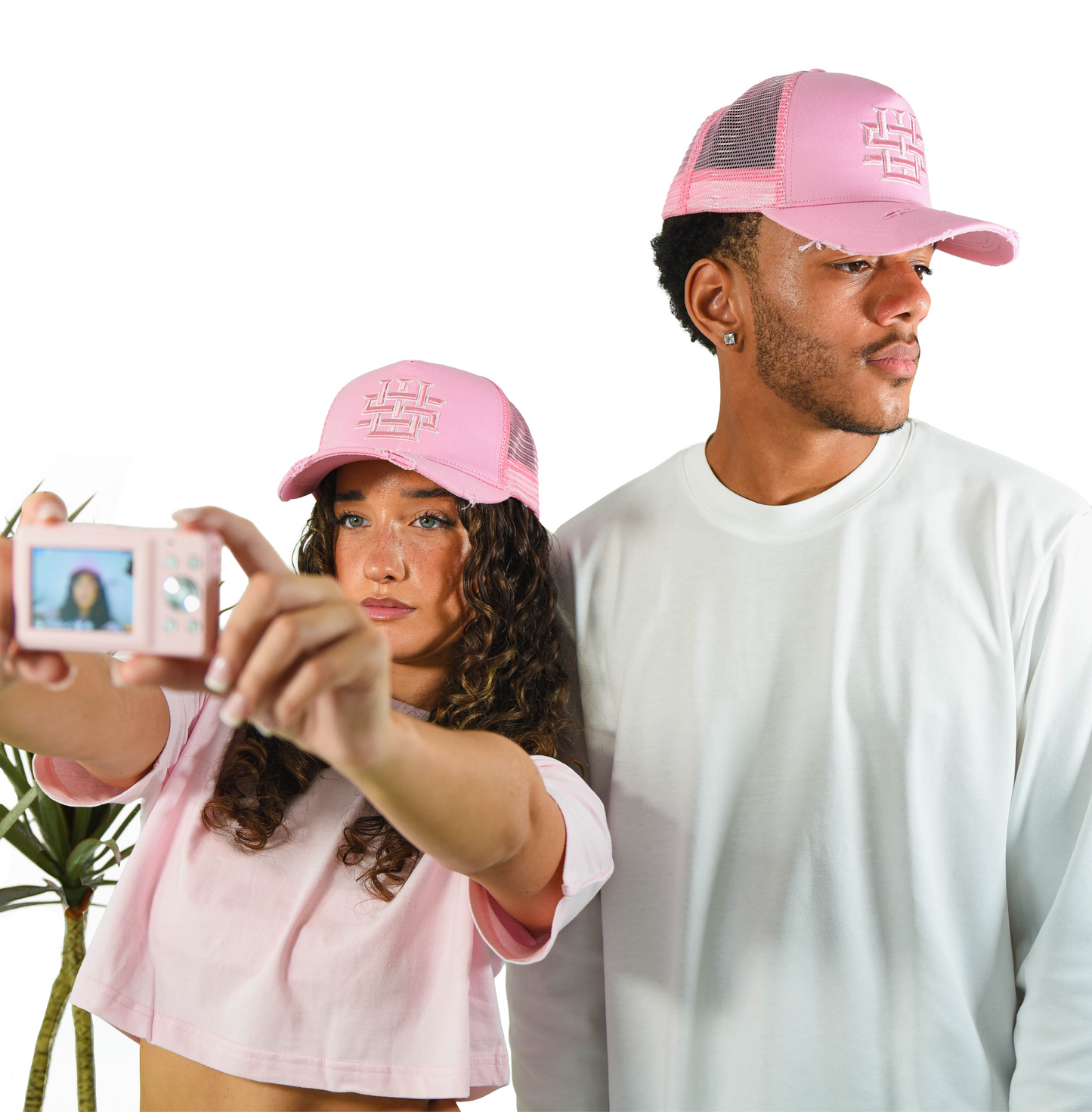 PINK TRUCKER CAP