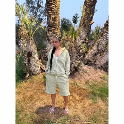 PISTACHIO GREEN SHORT SET