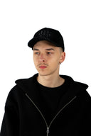 BLACK TRUCKER CAP