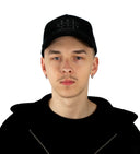 BLACK TRUCKER CAP